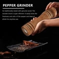 thumbnail image 2 of Pepper Grinder Pepper Mill Solid Wood With Adjustable Ceramic Grinder, 2 of 3