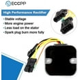 thumbnail image 2 of ECCPP Voltage Regulator Rectifier Fit for 2010-2012 Polaris Ranger 500 2010 Polaris Ranger 800 2011-2013 Polaris Ranger Crew 500 2010 Polaris RZR 4 800 2010 Polaris RZR 800 4012748 Rectifier Regulator, 2 of 5