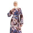 thumbnail image 3 of Powder Pink - Saxe Blue - Floral - Crew neck - Unlined - Modest Dress - Refka, 3 of 5