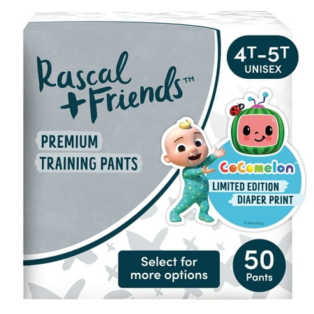 Rascal + Friends Cocomelon Edition Training Pants, 4T-5T, 50 Count (Select for More Options)