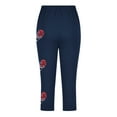 thumbnail image 2 of Juslio Girls Pants Kids Girls Fashion Print Summer Leisure Yoga Leggings Sports Cropped（Navy Capris， 2 Years）, 2 of 8