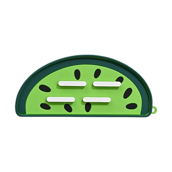 CMrtew Kitchen Silicone Cute Spoons Rest for Stove Top - BPA-Free, Heat-Resistant Watermelon Spoon Holder for Countertop Funny Utensils Rest