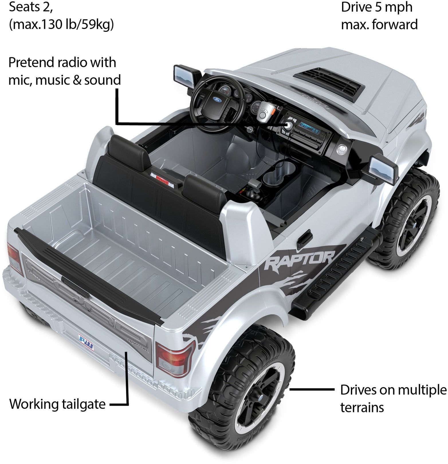 power wheels ford raptor walmart