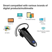 New Bee Bluetooth Headphones V5.0 Wireless (24H Talk Time/180D Standby) w/Mic, Dual Device Connectivity for iPhone/Android/Samsung/Laptop, Business Trucker Headsets,Black