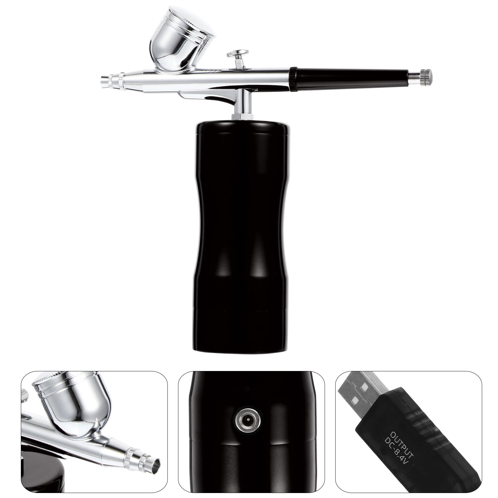 Symkmb Airbrush Nail with Compressor Portable Airbrush for Nails
