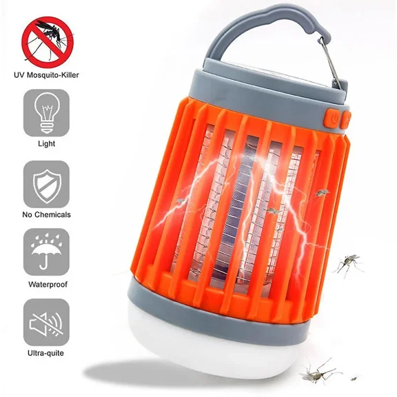 Solar Mosquito Repellent Lamp Waterproof Electric Shock Mosquito Lamps Fly Trap
