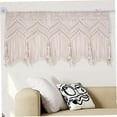 thumbnail image 5 of Macrame Curtains, 52x21 Inch Cotton Rope Woven Valance, Boho Wall Hanging for Kitchen, 5 of 6