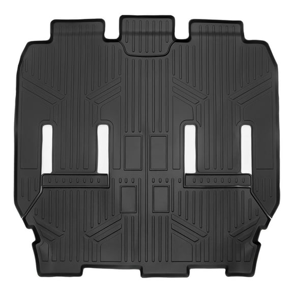 SMARTLINER 2 Rows Custom Fit Floor Liners Compatible with 2017 - 2020 Chrysler Pacifica 7 Passenger