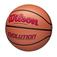 thumbnail image 2 of Wilson Evolution Indoor Game Basketball - Scarlet, Size 7 - 29.5", 2 of 7