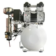 4 HP 20 Gallon 20040DCAD Ultra Quiet and Oil-Free Hot Dog Air Compressor with Air Dryer