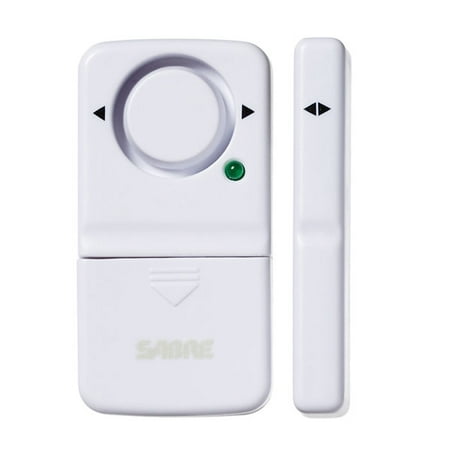 SABRE Wireless Home Security Door Window Burglar Alarm with LOUD 120 dB Siren - DIY EASY to (Best Diy Burglar Alarm)