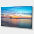 thumbnail image 2 of Designart Coucher de Soleil Calme Bleuté et Rivage - Grande Toile Murale Rivage, 2 of 3