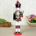 thumbnail image 5 of 12 inch Soldier Nutcracker by Dressed with Uniform, black and, 5 of 8