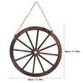 thumbnail image 2 of HOMEMAXS Western Style Wooden Wheel wall Hanging Ornaments for Decoration with Material and Easy Installation Brown Color, 2 of 8