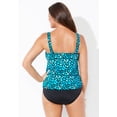 thumbnail image 2 of Swimsuits For All Women's Plus Size A Line Relaxed Fit Flared Tankini Top with Adjustable Straps, 2 of 4