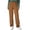 Brown, variant on Women's Solid Color Corduroy Pants, Elastic Waist Straight Leg Trousers, Casual Pull On High Waisted Fall Winter Slacks with Pockets for Daily Wear Black L