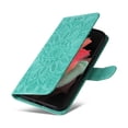 thumbnail image 5 of Allytechgroup Wallet Case for Samsung Galaxy S24 Ultra, Premium PU Leather Sunflower Embossed Flip Cover Hand Wrist Cards Holder Stand Shockproof Phone Case Cover for Galaxy S24 Ultra, Green, 5 of 14