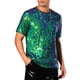 thumbnail image 4 of Camiseta INSPIRE CHIC para hombre de manga corta, cuello redondo, ajuste regular, ideal para fiestas y clubes, camiseta brillante de disco, color verde, 4 of 4