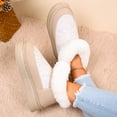 thumbnail image 6 of Lenago Women's Bootie Fluffy Snow Shoes House Slippers Warm Faux Suede Platform with Soft Comfortable Foam Cozy House Slipper for Winter Indoor & Outdoor Boots, 6 of 9