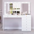 thumbnail image 3 of Boahaus Ketevan Makeup Vanity Desk (Crystal Ball Knobs), 3 of 5