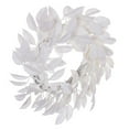 thumbnail image 5 of Vickerman 24" White Artificial Gardenia Snowy Wreath., 5 of 5