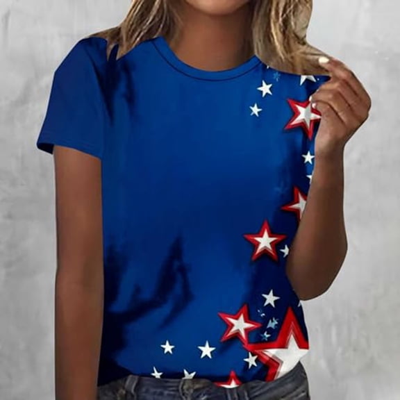 MAIHAN Usa 250th Anniversary T-Shirt Patriotic Shirt 4th Of July Tee Tops Plus Size American Flag Shirts Short Sleeve Spring Summer Tops Plus Size T Shirts for Women