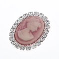 thumbnail image 4 of 10 piezas de de imitación botones ovalados adorno de aleación decoración de boda de bricolaje - rosa, se describe Rosado Macarena Botones ovalados de diamantes de imitación, 4 of 8