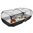 thumbnail image 4 of Chicken Run Coop, Cloth With Zipper Chicken Coop, For Chicken Pets Black, 4 of 8
