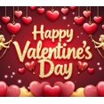thumbnail image 4 of Valentine's Day Cupid Banner Backdrop Roses Background Romantic Party Decoration Photography Props Decors Valentines, 4 of 4