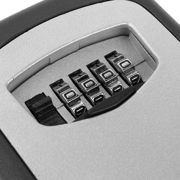 Key Safe Box, Key Storage Safe Box Wall Mounted 5 Keys Storing 4 Digits Combination Lock Zinc Alloy Resists Hammering For Outdoor Use