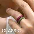thumbnail image 3 of Anillo de boda de caucho de silicona ROQ Comfort Fit de 8 mm de ancho y 2 mm, 3 of 5