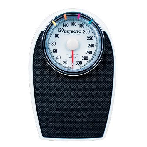 Mechanical Compact Bathroom Weight Scale Body Health Fitness Fat Black 300 Lbs