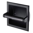 thumbnail image 1 of veasfak Wall-Mounted Toilet Paper Holder Paper Roller Racks Organizer Wipe Paper Storage Black, 1 of 9