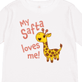 thumbnail image 4 of Inktastic My Safta Loves me- cute giraffe Boys or Girls Long Sleeve Toddler T-Shirt, 4 of 5