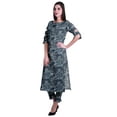 thumbnail image 3 of Moomaya Ensemble Kurta Imprimé en Coton 2 Pcs pour Femmes Robe Indienne Ensemble Ethnique, 3 of 6