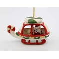 thumbnail image 2 of Fine Ceramic Santa Flying Helicopter Christmas Tree Ornament, 5-1/2", 2 of 4
