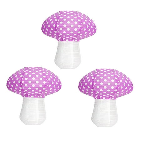 

Pendants Decor Large Mushrooms Shaped Paper Lanterns For Theme Decor Hanging Mushrooms Ornament