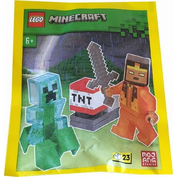 LEGO Minecraft Mini Set: Hero Minifigure with Charged Creeper