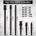 thumbnail image 4 of 9pcs For Impact Socket Adapter Set Socket Extensions Bar 1/2 3/8 1/4inch, 4 of 7