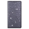 thumbnail image 5 of DeCase Stylish Magnetic Flip Wallet Case for iPhone 15 Pro Max, Slim PU Leather Sparkle Bling Glitter Cover, Card Slot and Kickstand, Shockproof  Shell for iPhone 15 Pro Max, Gray, 5 of 9