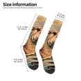 thumbnail image 2 of KLL Playful Otter Tropical Beach Print Cool Socks Men's Women's Crew Socks Funny Crazy Novelty Stockings, 2 of 6