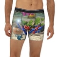 thumbnail image 2 of Lsque Pikmin Pattern Men's Performance Stretch Underwear, Athletic Long Leg Briefs，Moisture-Wicking-XX-Large, 2 of 6