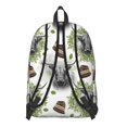 thumbnail image 3 of Highland Cow and Leaf Print Backpack for School, Cute School Bag with Adjustable Shoulder Straps and Padded Back, 15.7"x11.8"x5.5", 3 of 5