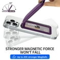 thumbnail image 5 of YINLAI Magnetic Phone Wallet Compatible with Mag-safe,Card Holder with Anti-fraud Protection for Back of Phone, Purple, 5 of 8