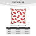 thumbnail image 2 of KLL Watermelon Decorative Throw Pillow Covers Velvet Soft for Couch Sofa Bedroom Living Room Outdoor (No pillow core)- 16"x16", 2 of 5