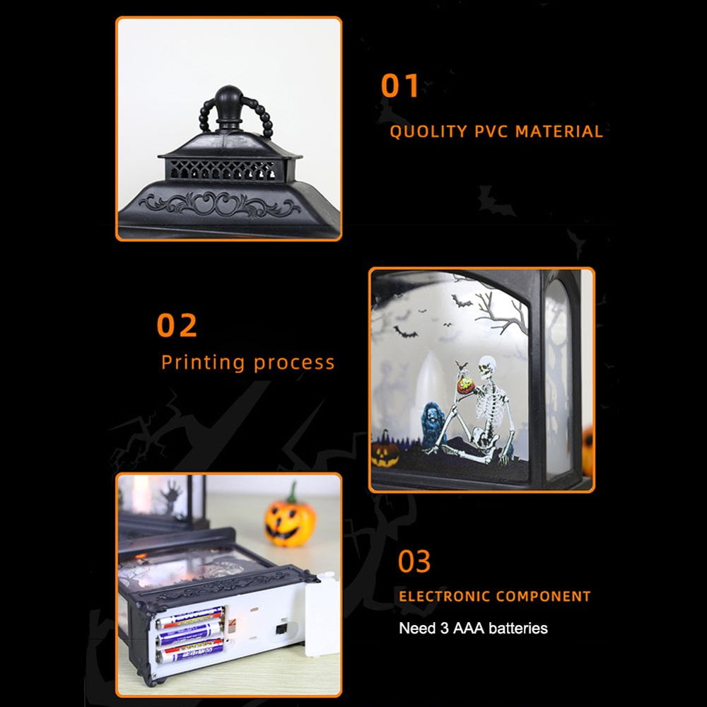 Creative Portable Vintage Witch Ghost Hand Castle Skull LED Lantern Simulation Flame Lamp Candle Lamp Bar Halloween Hanging Decor Creative Portable Vintage Witch Ghost Hand Castle Skull LED Lantern Simulation Flame Lamp Candle Lamp Bar Halloween Hanging Decor