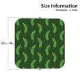 thumbnail image 2 of Leather Coasters with Heat-resistant for Drinks, Cucumber Pattern cute Cup Coasters Cup Pad Mat for Tabletop Protection, Coffee Table, Office Desk and Housewarming Gift, 2 of 5