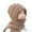 Khaki, variant on Hontri Neck Gaiter Integrated Ear Windproof Cap Scarf Knitting Thick Warm Ear Guard Hat Hooded Scarf Women Winter Knitted Hat Neck Warmers for Women Grey