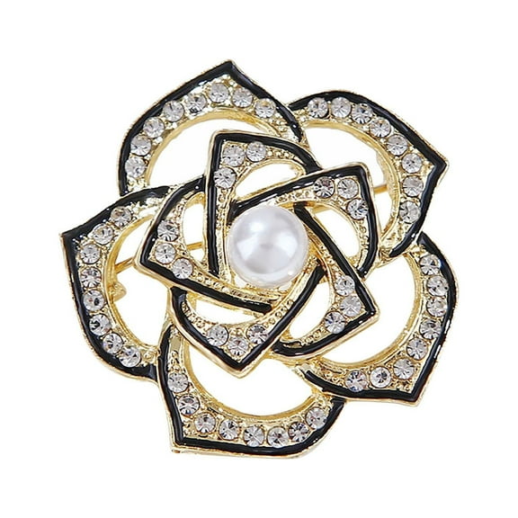 Fashion Brooch Xiaoxiangfeng Camellia Exquisite Anti Light Brooch Light Design Pin Accessories Female Brooch Brooches for Women Alloy Beige