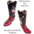 thumbnail image 3 of Urbalabs Western Cowboy Boot Vase 9.5 Inch Liberty Bell USA Eagle and Cross Vase Decorative Cowboy Boots Vases Home Office Rustic Decor Country Living Wedding Centerpiece, 3 of 7